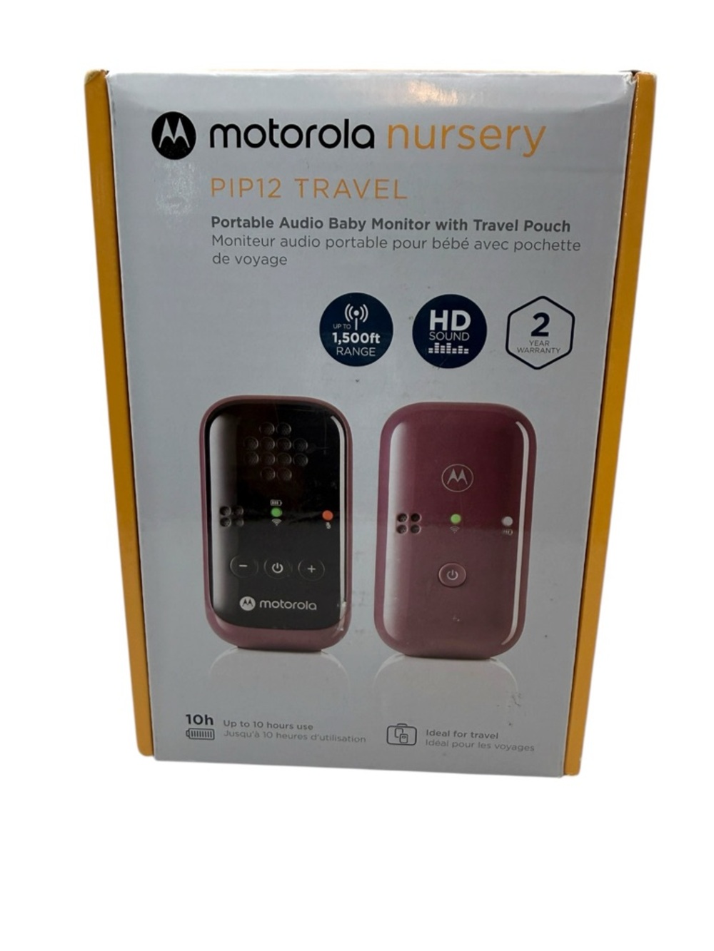 Motorola Nursery PIP12 Travel Baby Monitor Audio Portable 1500ft Range